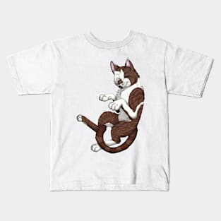 Chocolate Bicolor Tabby Shorthair Kids T-Shirt